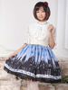 Gonna Lolita classica Lolita SK con stampa pizzo blu