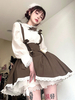 Gonne Lolita con fiocchi Sweet Lolita SK marrone caffè