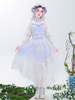 Gonne Lolita con volant in pizzo color lavanda Sweet Lolita SK