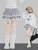 Gonne Lolita grigio chiaro con volant a strati Sweet Lolita SK