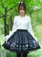 Gonne Lolita in pizzo nero Lolita SK