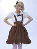 Gonne Lolita in stile pastorale Lolita SK Card Captor Sakura con stampa floreale con volant di cammello