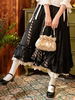 Gonne Lolita Lolita SK nere con fiocchi e volant