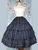 Gonne Lolita nere plissettate Infanta Lolita SK
