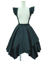 Gonne Lolita Sweet Lolita SK nero con volant a cascata