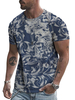 Magliette Casual Gioiello Collo Color Block Maniche Corte