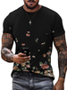 Magliette Casual Gioiello Collo Color Block Maniche Corte