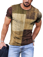Magliette Casual Gioiello Collo Color Block Maniche Corte