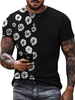 Magliette Casual Gioiello Collo Geometrico Maniche Corte