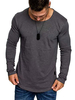 Magliette Chic Gioiello Collo Maniche Lunghe