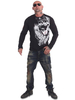 Magliette Chic Gioiello Collo Maniche Lunghe