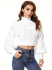 Maglione pullover da donna bianco collo alto maniche lunghe maglioni acrilici