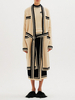 Maglioni Albicocca Chiaro A Righe Acriliche Fusciacche Maniche Lunghe Cardigan