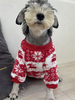 Maglioni animali per Natale Costume natalizio da cucciolo rosso in poliestere