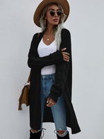 Maglioni Cardigan a maniche lunghe in poliestere verde