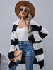 Maglioni Cardigan Maniche lunghe in poliestere bicolore in poliestere spaccato