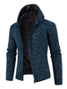 Maglioni da uomo Maglieria Maglioni pullover blu scuro autunnali con cappuccio vestibilità rilassata