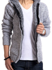 Maglioni da uomo Maglioni Pullover grigio chiaro autunno con cappuccio Maglioni