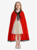 Mantello da ragazza Mantello nero di Natale Costumi per le feste