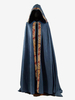 Mantello lungo da uomo vintage retrò bordeaux mantello da abito ampio da clero medievale da chiesa