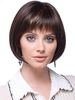 Marrone Castagno naturale Bob breve parrucca fibra termoresistente per donna