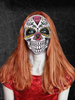 Maschera di carnevale per adulti Accessori per costumi da travestimento in plastica rossa