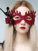 Maschera di carnevale per adulti Accessori per costumi da travestimento in plastica rossa