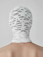 Mascherina per adulti con cappuccio elastico in poliestere alla moda