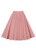 Minigonna per donna Pantaloni rosa autunnali e invernali in poliestere elasticizzato corto con piping rosa