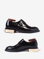 Mocassini con fibbia in pelle di mucca per uomo