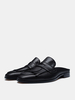 Mocassini con nappe nere da uomo scarpe basse