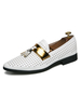 Mocassini da uomo bianchi svasati; scarpe da sposa per feste di fine anno; scarpe da sposa per feste di fine anno