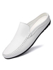 Mocassini da uomo Comodi mocassini slip-on in pelle bovina bianca