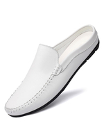 Mocassini da uomo Comodi mocassini slip-on in pelle bovina bianca