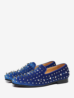 Mocassini da uomo con borchie e borchie slip-on scarpe da ballo festa e matrimonio