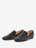Mocassini da uomo con borchie punta quadrata slip-on scarpe da ballo festa matrimonio