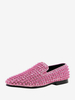 Mocassini da uomo con paillettes glitterate borchie e borchie slip-on scarpe da ballo festa e matrimonio