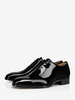 Mocassini da uomo con punta tonda Oxford scarpe da ballo per matrimonio