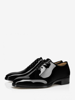 Mocassini da uomo con punta tonda Oxford scarpe da ballo per matrimonio