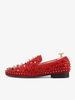 Mocassini da uomo con tomaia in micro pelle scamosciata motivo artistico scarpe da ballo da sposa e slip-on con punte