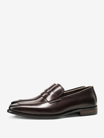 Mocassini da uomo in pelle di mucca slip on scarpe da ballo e da sposa