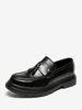 Mocassini da uomo in pelle PU con cinturino da monaco slip-on