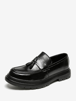 Mocassini da uomo in pelle PU con cinturino da monaco slip-on
