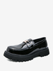 Mocassini da uomo in pelle PU con cinturino da monaco slip-on