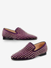 Mocassini da uomo in pelle scamosciata con borchie slip-on scarpe da ballo festa e matrimonio