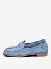 Mocassini da uomo in pelle scamosciata con punta rotonda slip on scarpe casual retrò da uomo