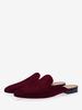 Mocassini da uomo in tessuto elastico con punta tonda e grafica slip-on