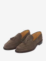 Mocassini da uomo scarpe da ballo in pelle scamosciata con nappe