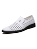 Mocassini da uomo Scarpe da sposa per feste di fine anno Bianco Scavate Scarpe da sposa per feste da ballo con punta tonda slip-on