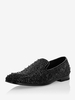 Mocassini da uomo Scarpe slip-on strass opera darte punta tonda in pelle scamosciata